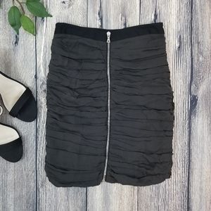 Laila Azhar Full Zip Silk Skirt